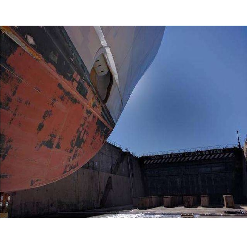 Corrosion sous-marine de la structure dunavire
